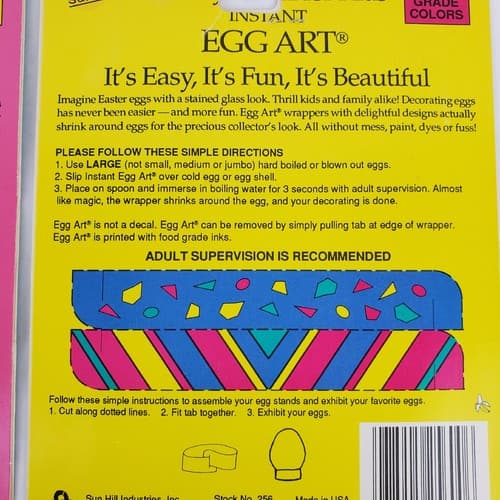90s Disney Mickey's Stuff For Kids Instant Egg Art SunHill Made in USA Easter - Thumbnail 8