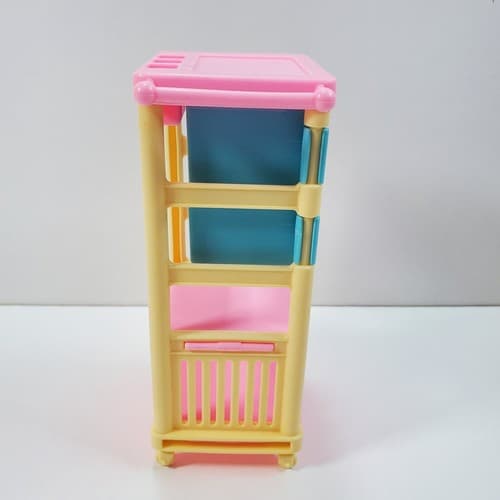 Vintage 1994 Mattel Barbie Pet Shop Plastic Replacement Cart With Drawers - Thumbnail 5