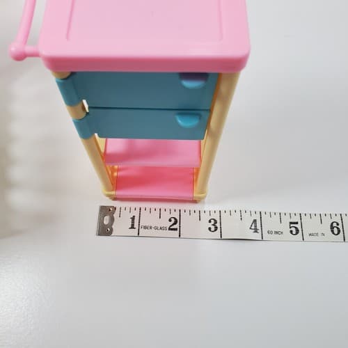 Vintage 1994 Mattel Barbie Pet Shop Plastic Replacement Cart With Drawers - Thumbnail 8