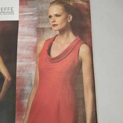Vogue Sewing Pattern V1151 Cynthia Steffe Misses Dress Uncut Size AA 6-8-10-12 - Thumbnail 3