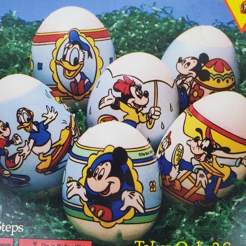 90s Disney Mickey's Stuff For Kids Instant Egg Art SunHill Made in USA Easter - Thumbnail 5