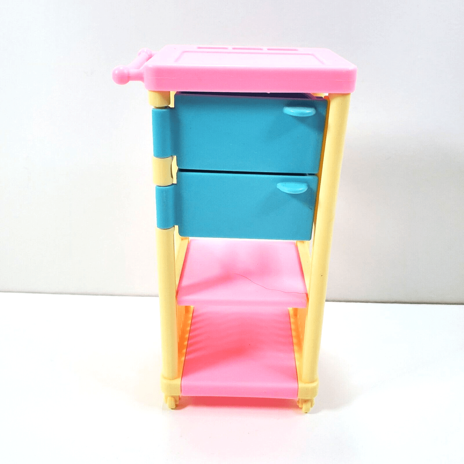 Vintage 1994 Mattel Barbie Pet Shop Plastic Replacement Cart With Drawers