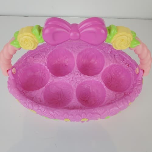 Hatchimals Colleggtibles Nest Easter Basket Egg Cartons Pink Roses Flowers Bow - Thumbnail 2