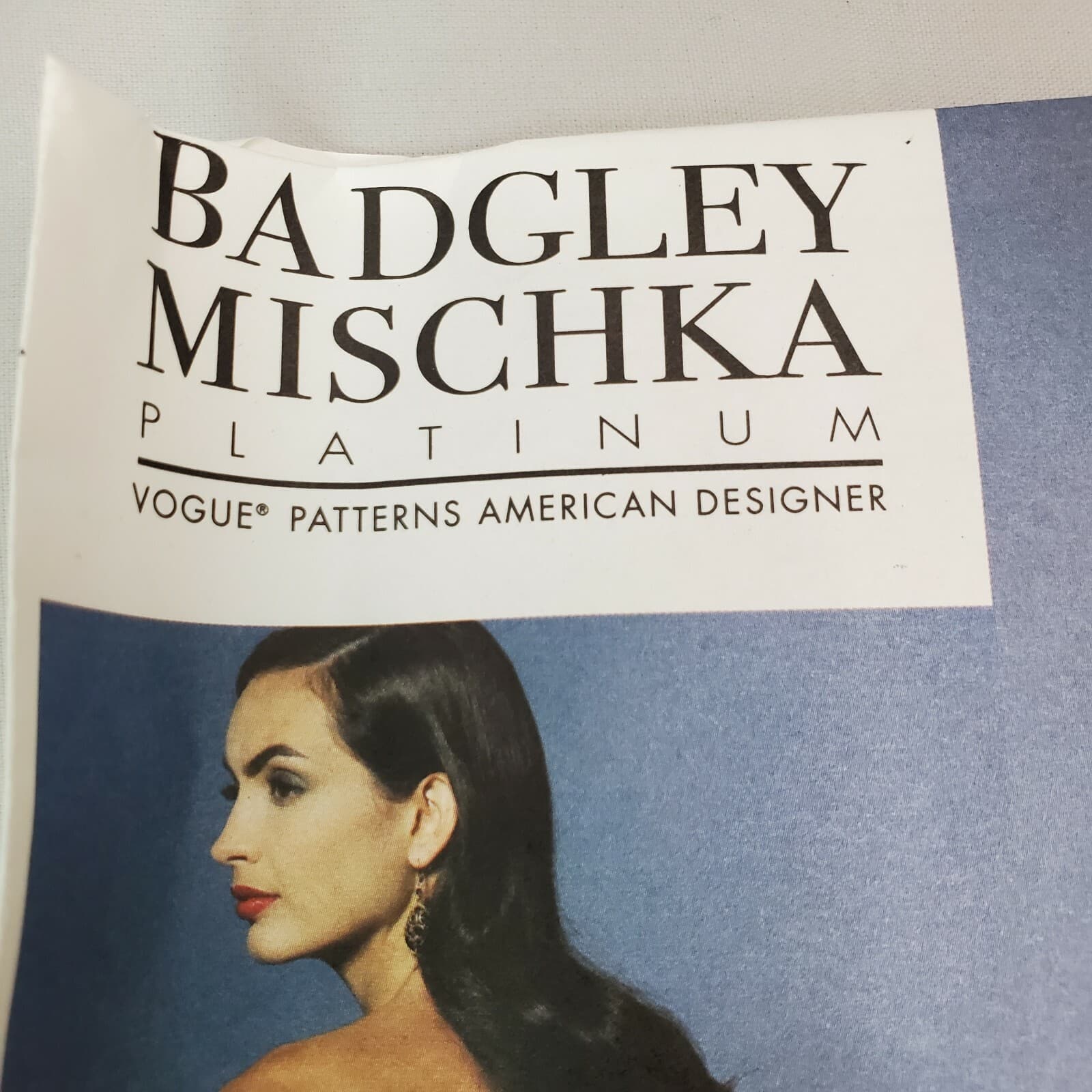 Vogue Sewing Pattern V1273 Badgley Mischka Platinum Misses Dress Uncut AAX 4-10 - Thumbnail 2