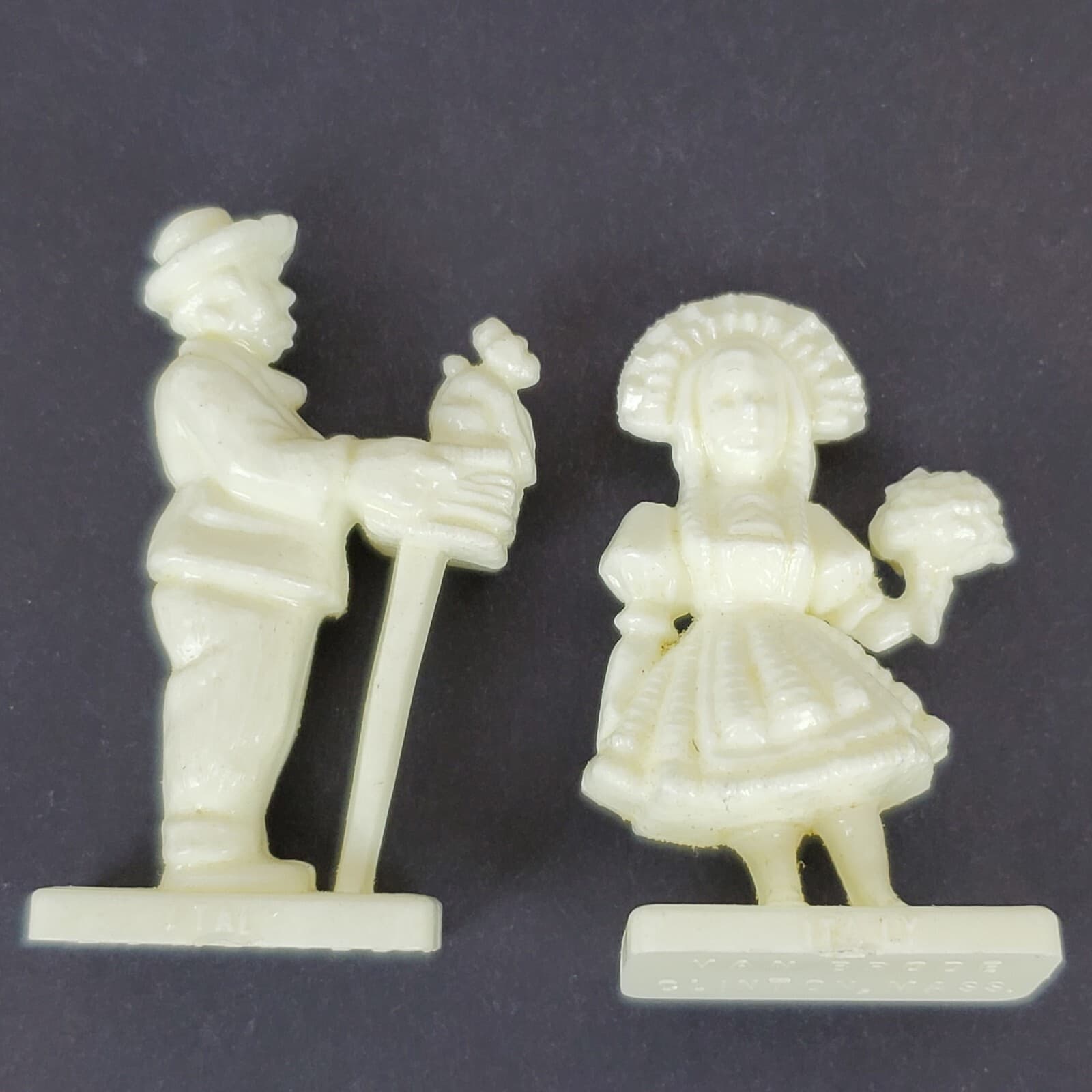 4 Vtg Van Brode Co. Figures Around The World Spanish Italy Cereal Premiums 2" - Thumbnail 10