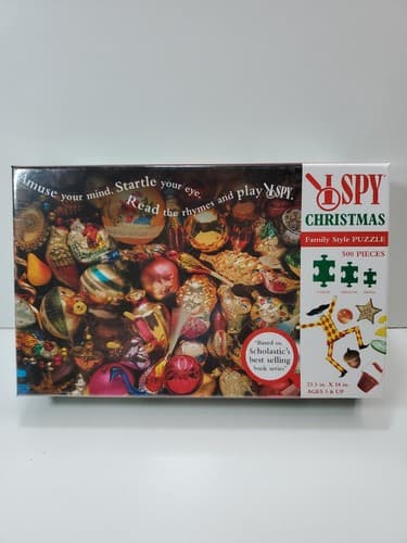 Scholastic I Spy Christmas Puzzle 500 Pieces Ornaments Colorful 23.5 x 18 in.