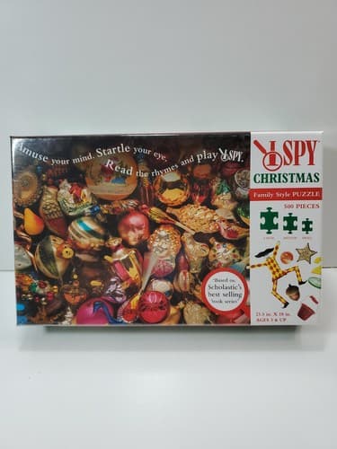 Scholastic I Spy Christmas Puzzle 500 Pieces Ornaments Colorful 23.5 x 18 in. - Thumbnail 2