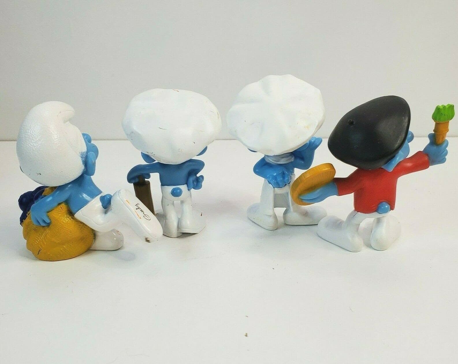 Lot of 4 Smurf Figurines McDonalds Happy Meal Toys Chef 2011 PVC Peyo 3" Tall - Thumbnail 5
