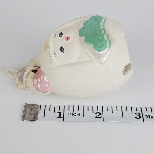 Vintage Japanese Hand Painted Bisque Clay Pottery Bell Geisha Girl Dorei Decor - Thumbnail 6