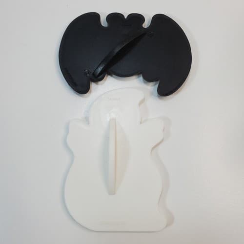 Vtg Current Inc Plastic White Ghost Black Bat Halloween Cookie Cutters Taiwan - Thumbnail 4