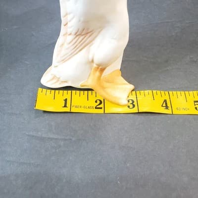 Vintage White Ceramic Long Neck Duck Duckling Goose Bird Figurine 8" Tall - Thumbnail 9