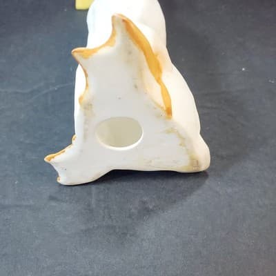Vintage White Ceramic Long Neck Duck Duckling Goose Bird Figurine 8" Tall - Thumbnail 6