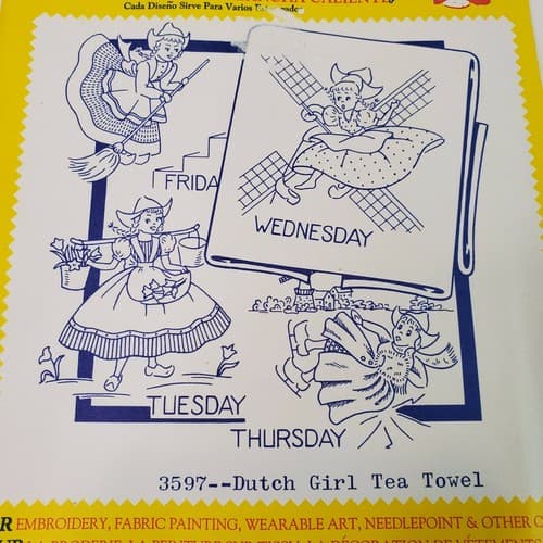 LOT of 4 Aunt Martha's Hot Iron Transfers 3735, 3021, 3216 & 3597 Open Unused - Thumbnail 4