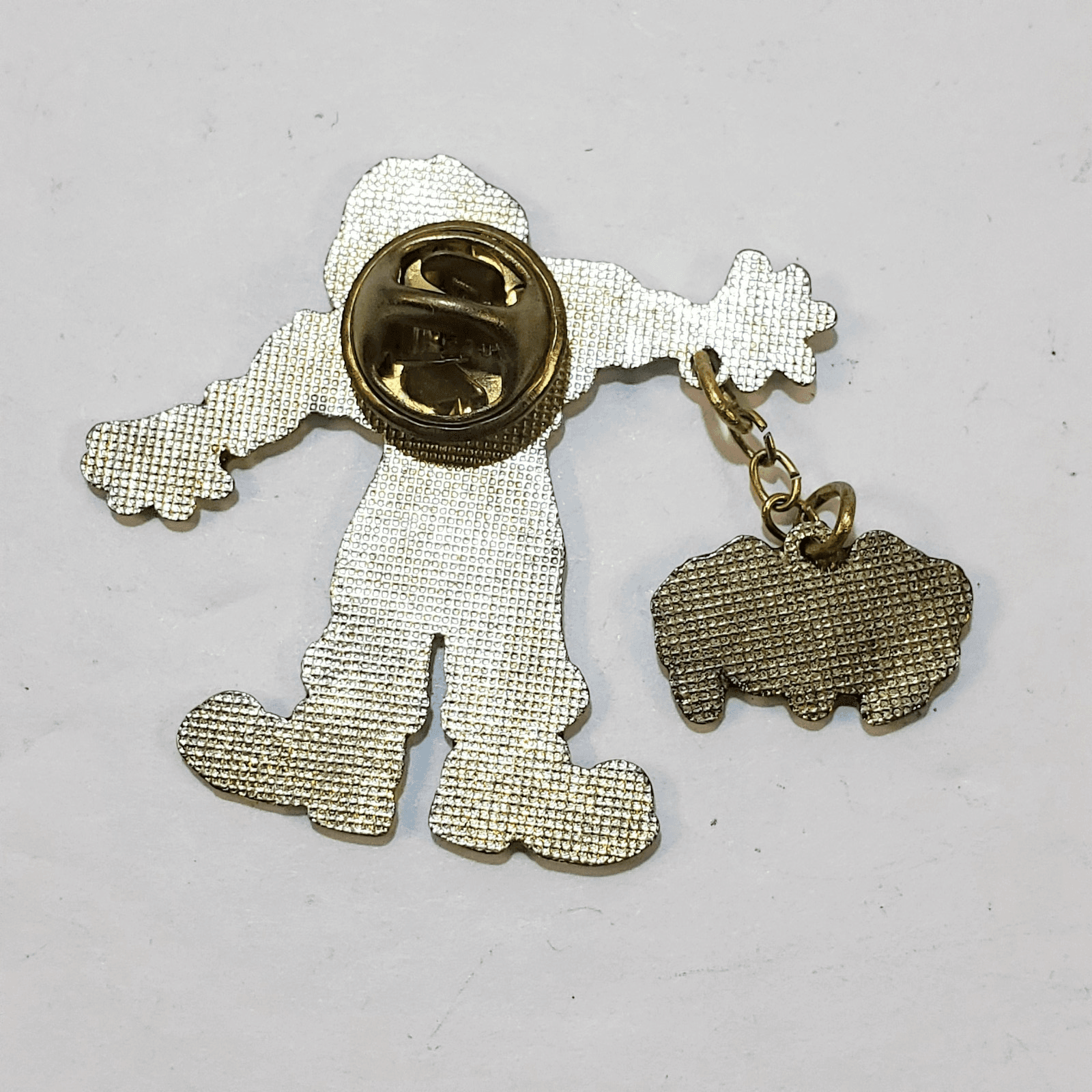 Vtg Gold Tone Metal Multi-Color Enamel Scarecrow Dangle Spider Tack Lapel Pin - Thumbnail 2