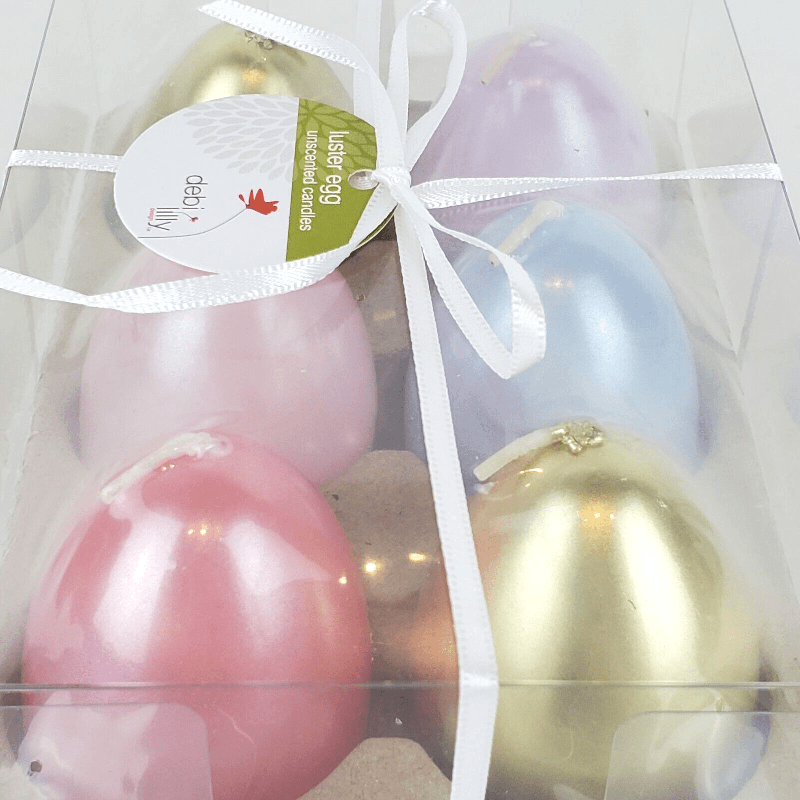 6 pk Debi Lilly Luster Easter Egg Candle Boxed Set Unscented Pastel & Gold Color - Thumbnail 7