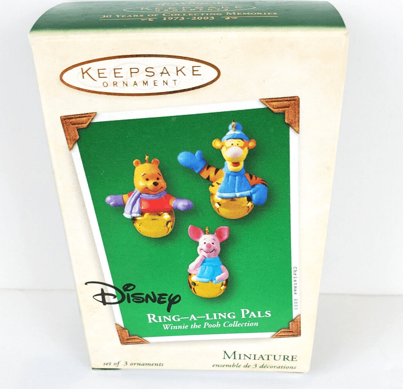Winnie the Pooh Hallmark Keepsake Ornament Ring a Ling Pals 2003 Piglet Tigger