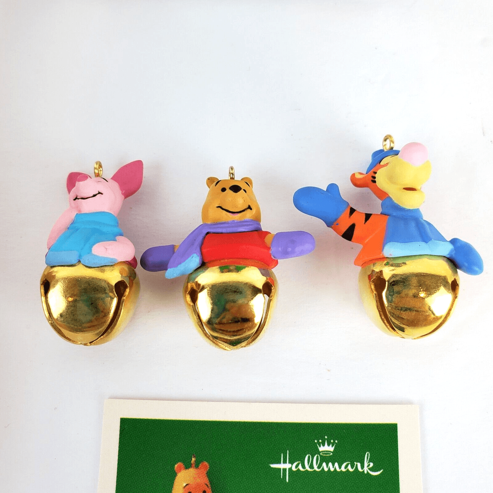 Winnie the Pooh Hallmark Keepsake Ornament Ring a Ling Pals 2003 Piglet Tigger - Thumbnail 3