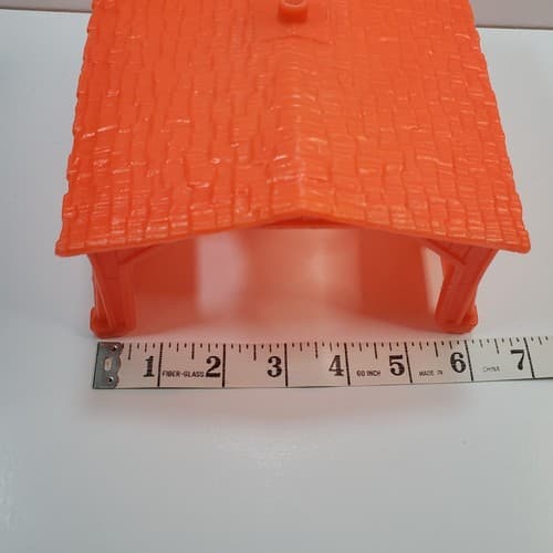 Vtg 1973 Mattel Preschool Putt Putt Train Buildings Replacement Covered Bridge - Thumbnail 6