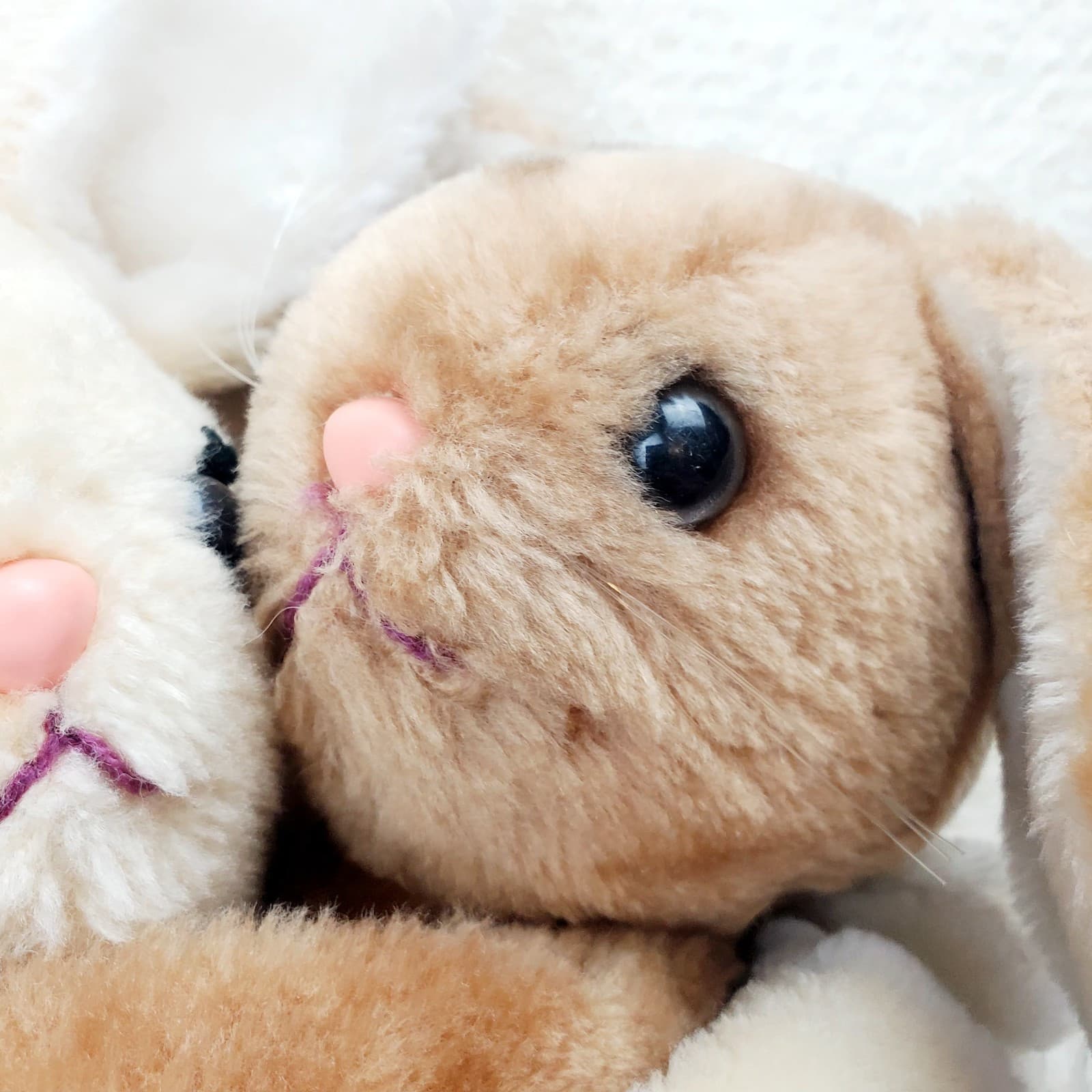 Vintage 1977 Dakin Hugging Easter Bunny Rabbit Bunnies Stuffed Animals Plush - Thumbnail 4