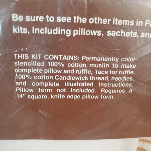 Vtg 1984 Paragon Knotty Owl Chainstitching Plus Embroidery Pillow Kit #1047 NOS - Thumbnail 7