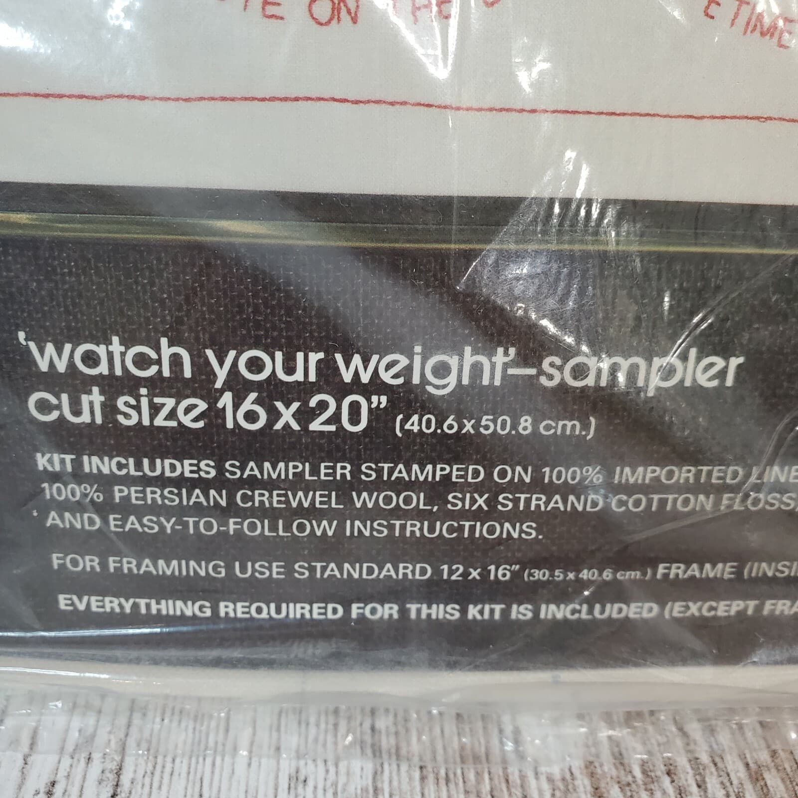 Bucilla Needlecraft Pigs Kit #48837 Watch Your Weight Sampler 16" X 20" Stamped - Thumbnail 5