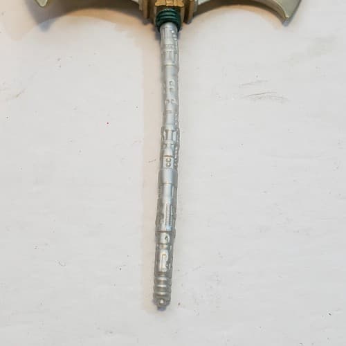 MOTU 200x He Man BATTLE AXE Ax Master of the Universe Gray Weapon Accessory Part - Thumbnail 3