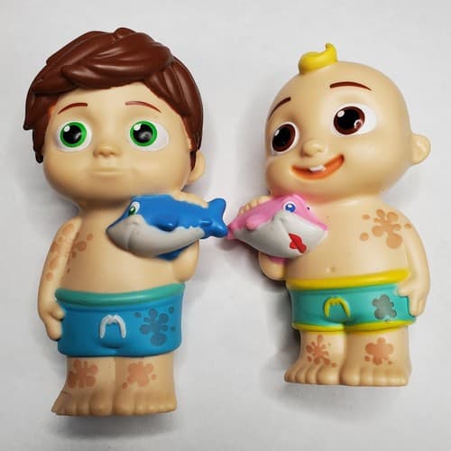 Set of 2 CoCoMelon Musical Bath Time Play Replacement Figures Only