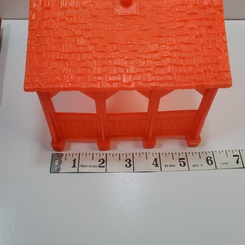 Vtg 1973 Mattel Preschool Putt Putt Train Buildings Replacement Covered Bridge - Thumbnail 5