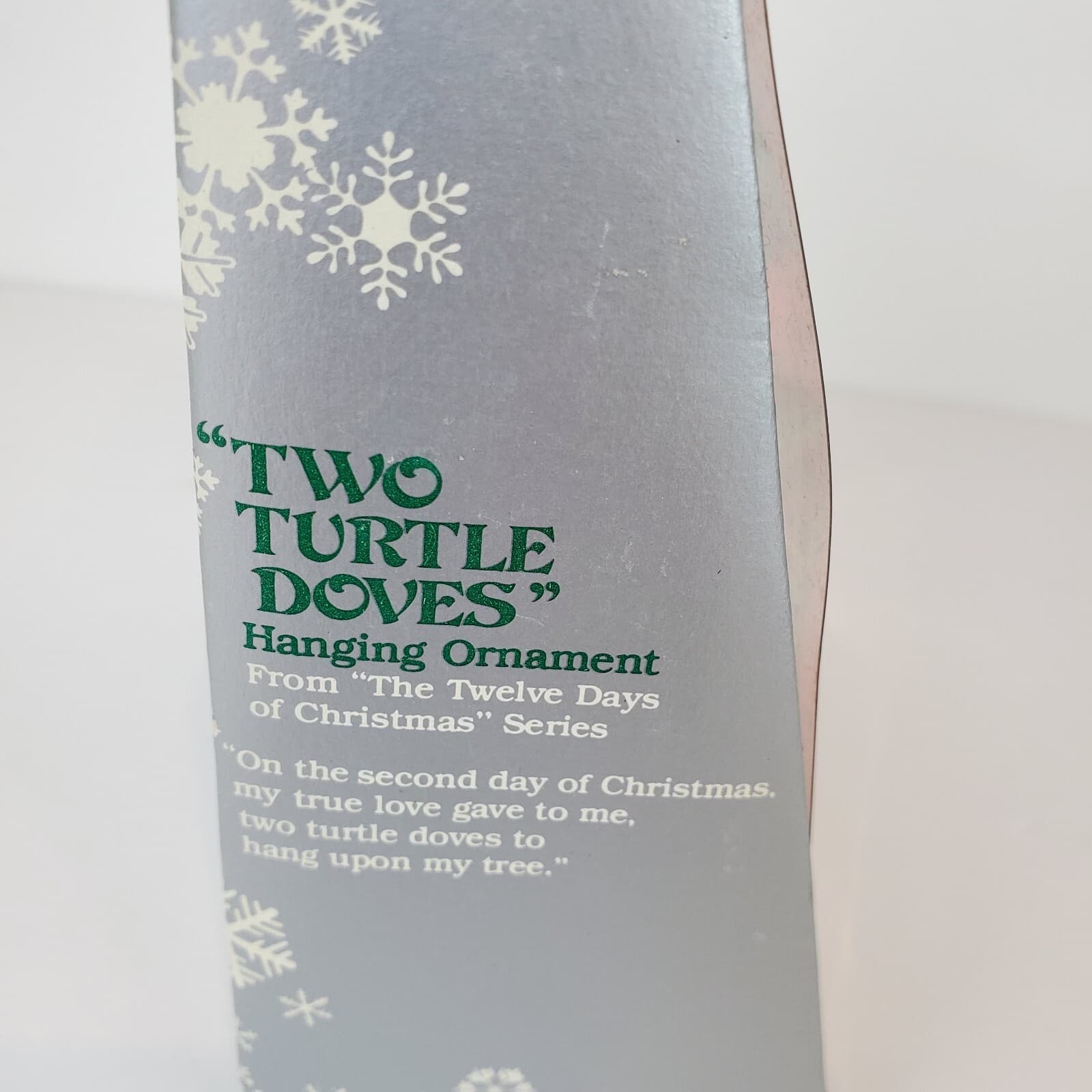 Vintage Enesco Treasury Ornaments 1987 Two Turtle Doves Twelve Days Of Christmas - Thumbnail 6