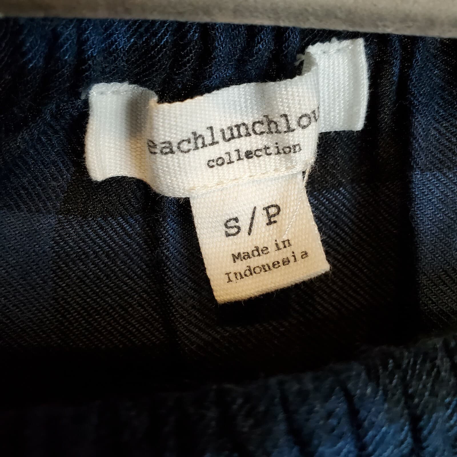 BeachLunchLounge Blue Black Buffalo Plaid Off The Shoulder Ruffle Blouse Sz S/P - Thumbnail 4
