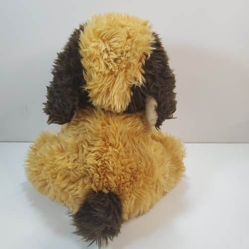 FAO Schwarz Fifth Avenue Plush Brown Dog 10" Stuffed Animal Puppy Ribbon Fluffy - Thumbnail 5