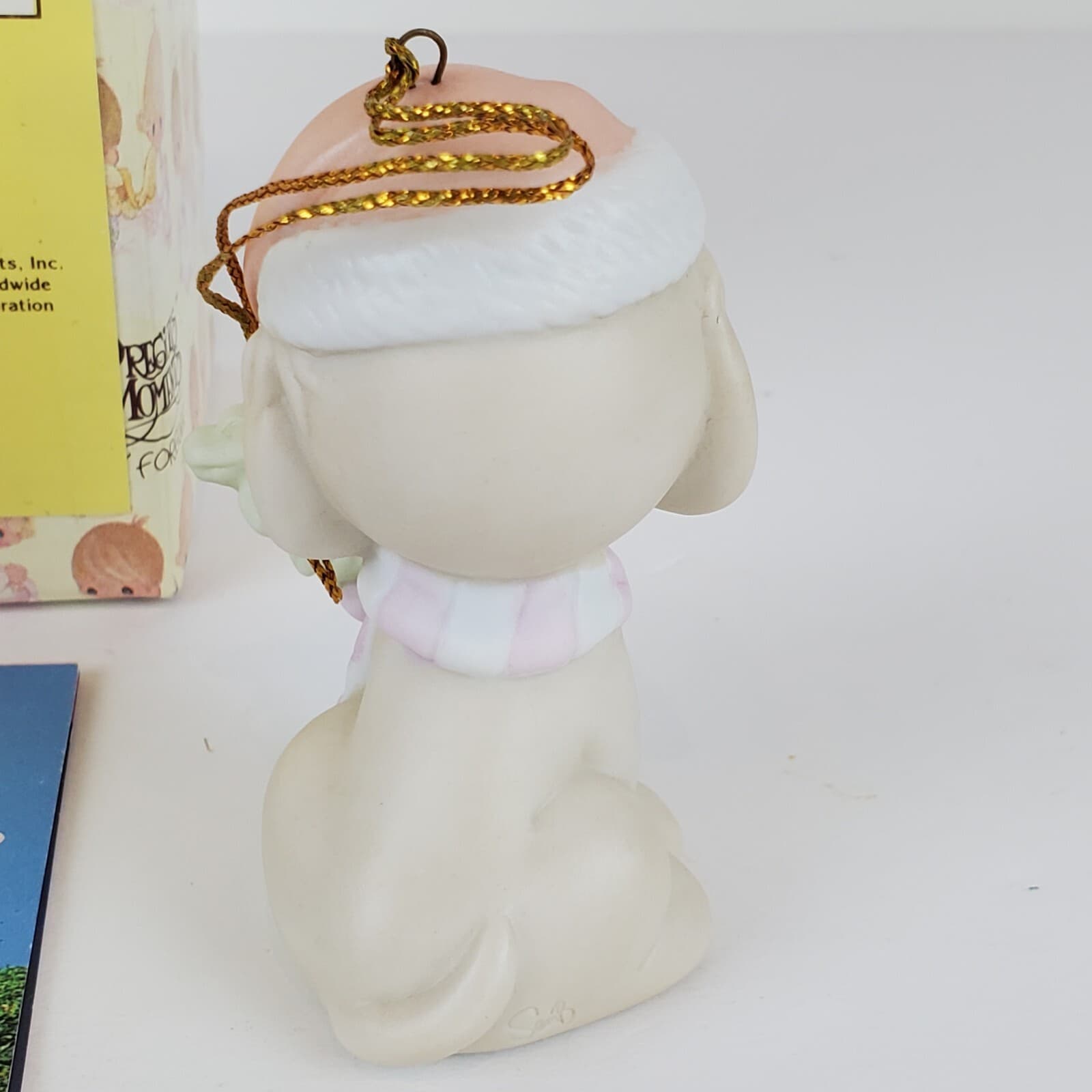 Vtg Precious Moments Take A Bow Cuz You're My Christmas Star Puppy Dog Ornament - Thumbnail 3