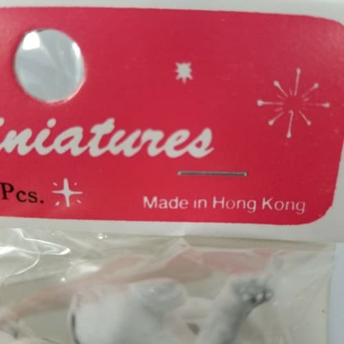Vintage Miniature Hard Plastic Dalmation Dogs Figurines Dollhouse Crafts - Thumbnail 5