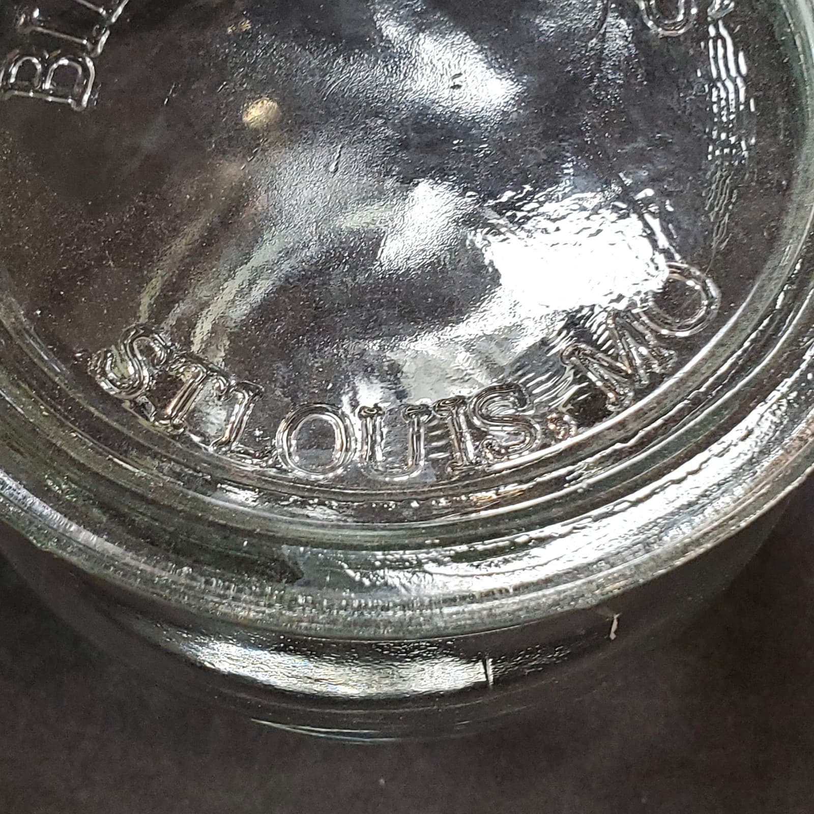 Vtg Biller & Jones St. Louis Missouri Clear Glass Refrigerator Apothecary Jar - Thumbnail 3