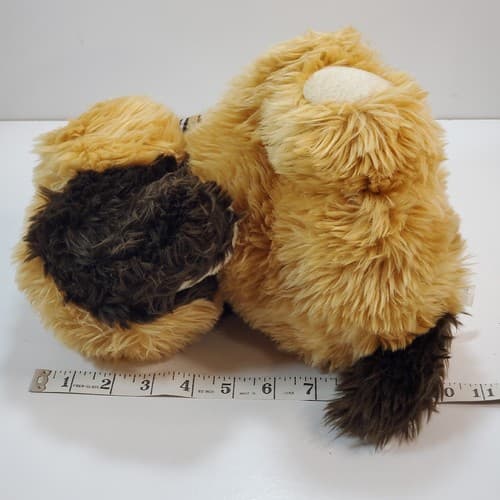 FAO Schwarz Fifth Avenue Plush Brown Dog 10" Stuffed Animal Puppy Ribbon Fluffy - Thumbnail 8
