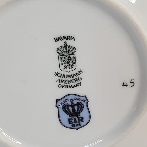 Schumann Arzberg 1970s Germany Golden Crown E & R Koret Cat Small Trinket Dish - Thumbnail 3