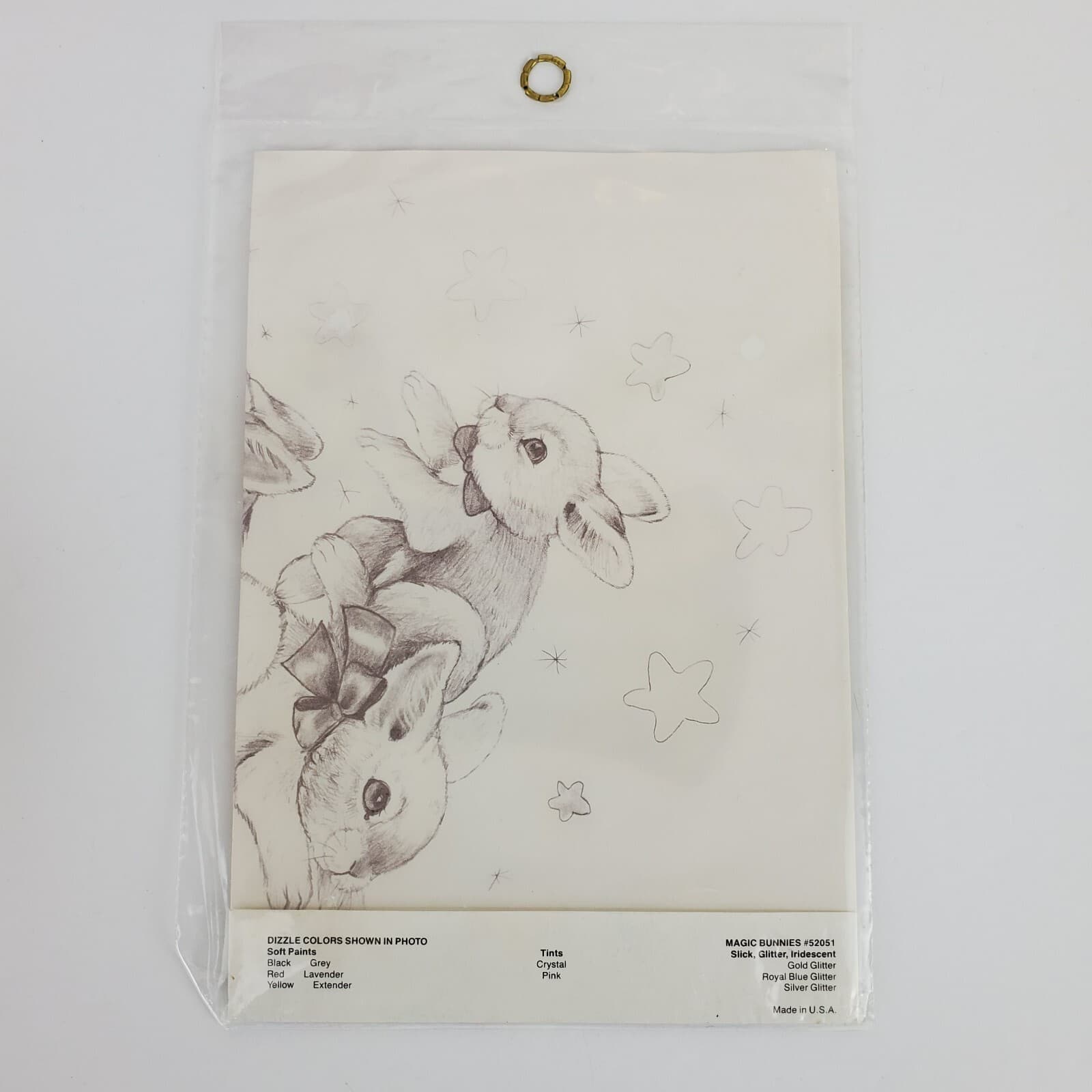 Vintage Dizzle Magic Bunnies Show Pre-Shaded Mini Iron-On Fashion Transfer USA - Thumbnail 6