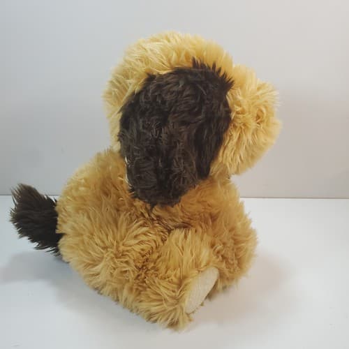 FAO Schwarz Fifth Avenue Plush Brown Dog 10" Stuffed Animal Puppy Ribbon Fluffy - Thumbnail 4