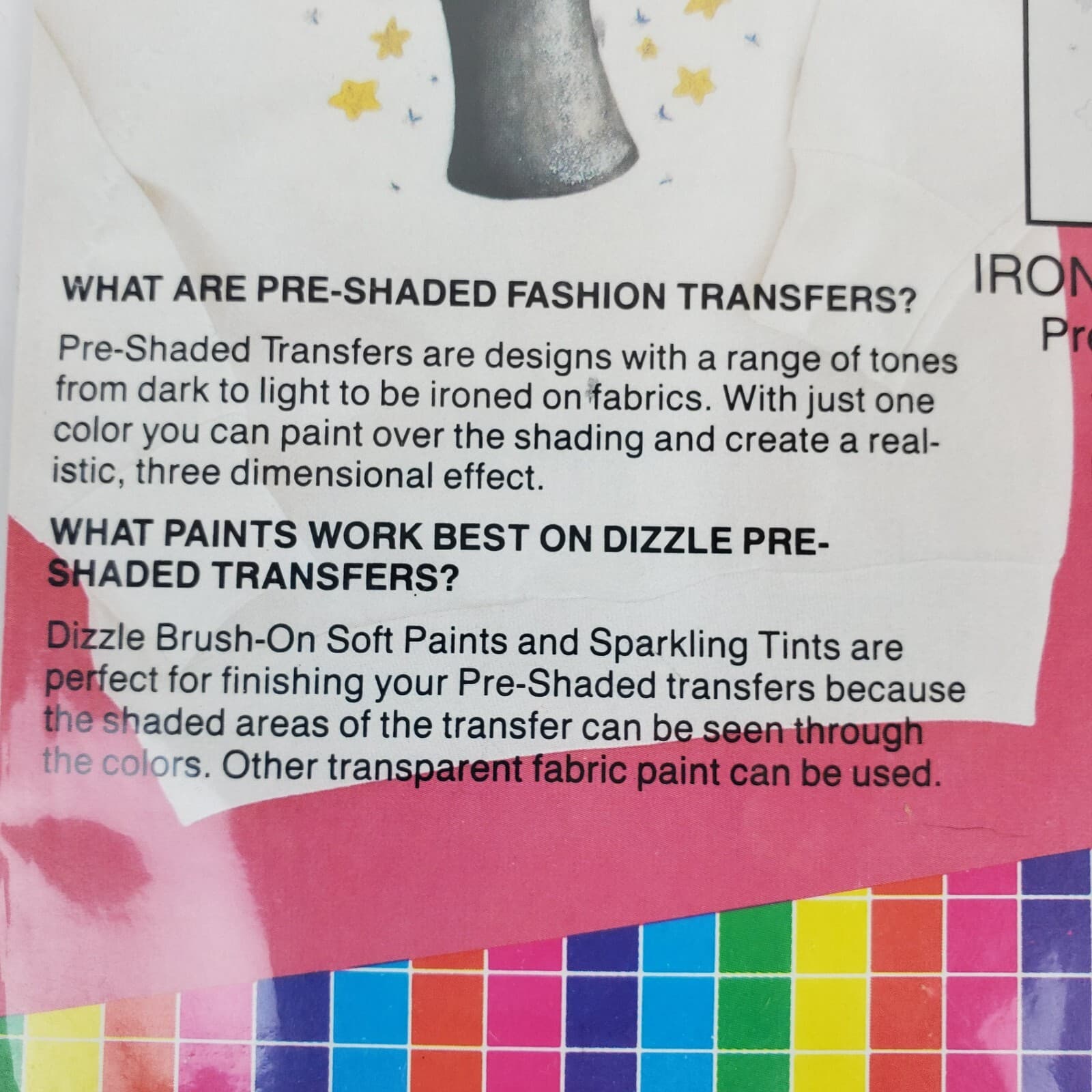 Vintage Dizzle Magic Bunnies Show Pre-Shaded Mini Iron-On Fashion Transfer USA - Thumbnail 5