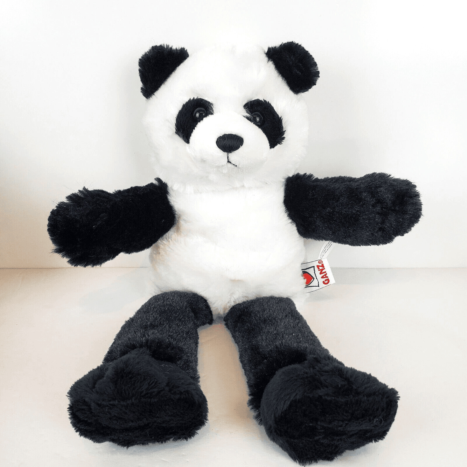 Vtg Ganz Playtime Puppet Glove Puppet Panda Bear Blk White 13" Discontinued HTF
