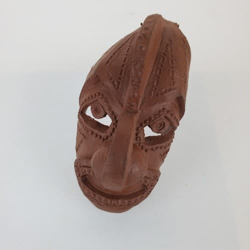 Vtg Johnny West Ceremonial Face Mask Accessory Geronimo Best of the West