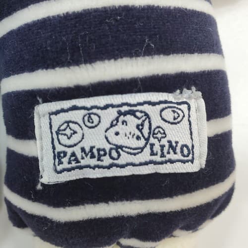 Pampolino Zebra Hippopotamus Striped Lovey Plush Security Blanket Stuffed Animal - Thumbnail 3
