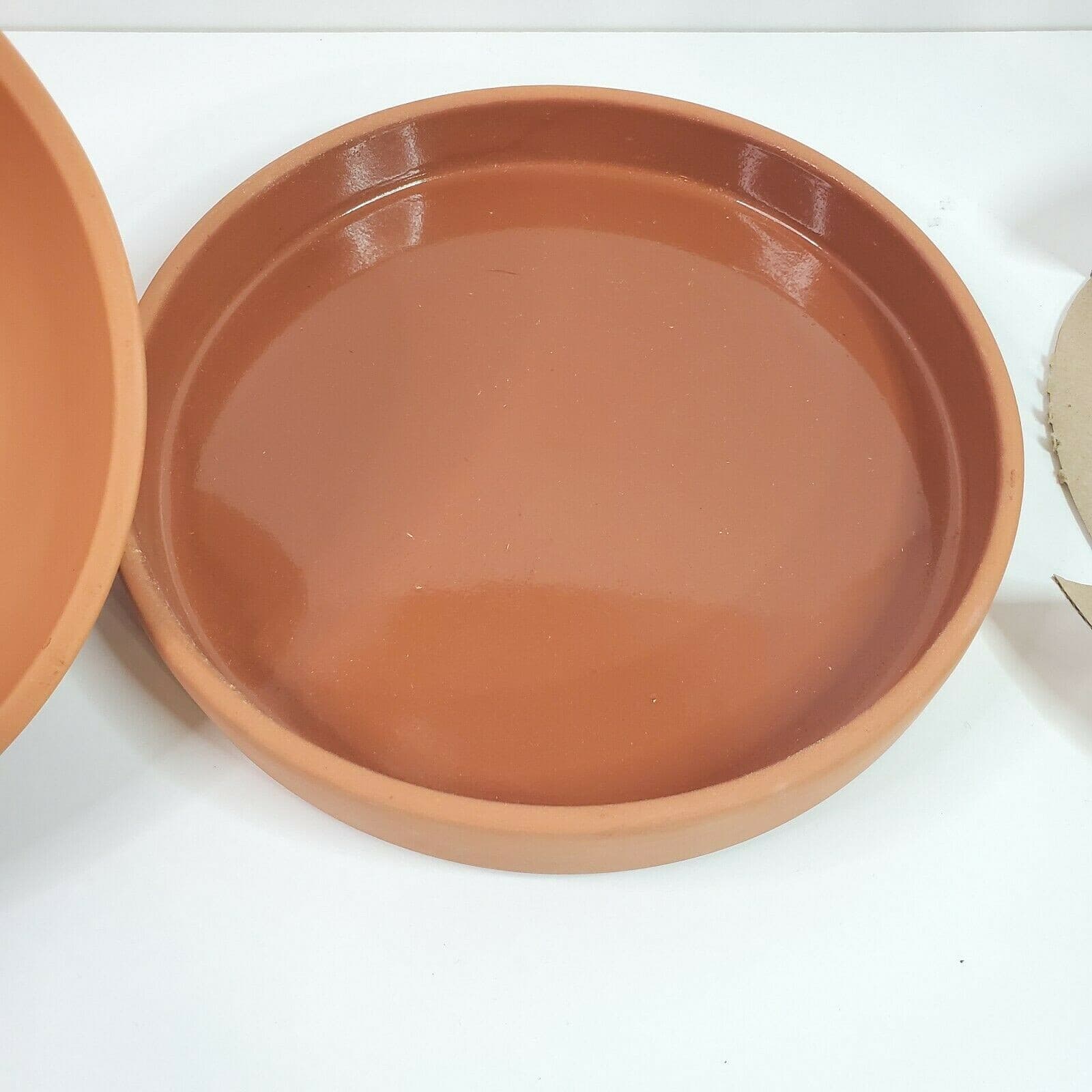 Retro Himark Deluxe Garlic Terra Cotta Clay Oven Roaster Made in Portugal 8" - Thumbnail 3