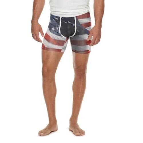 Wear Your Life Novelty Boxers Sz Medium Men's Under Wear American Flag NEW GIFT - Thumbnail 2