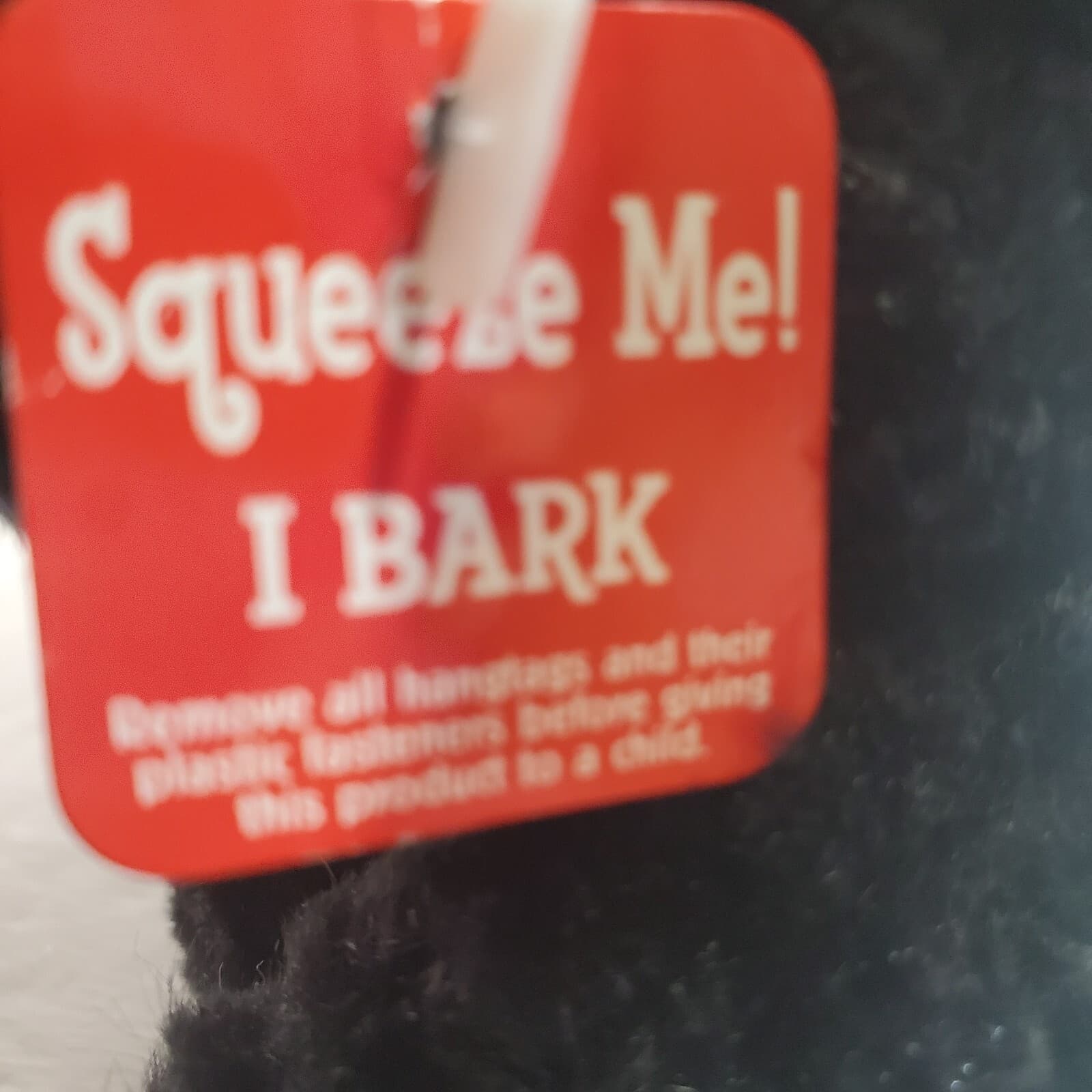 Vintage Gund My Name is Tuff Stuff 13022 Mini Plush Toy Dog 4" L Barks SEE VIDEO - Thumbnail 8