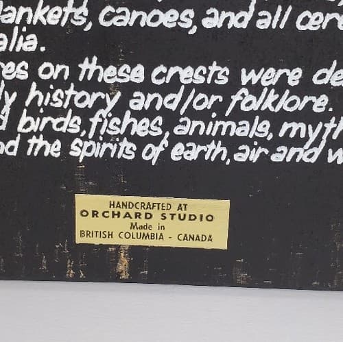 Vtg Handcrafted Whale Story Orchard Studio Etched Aluminum 5.5" Plaque Canada - Thumbnail 3