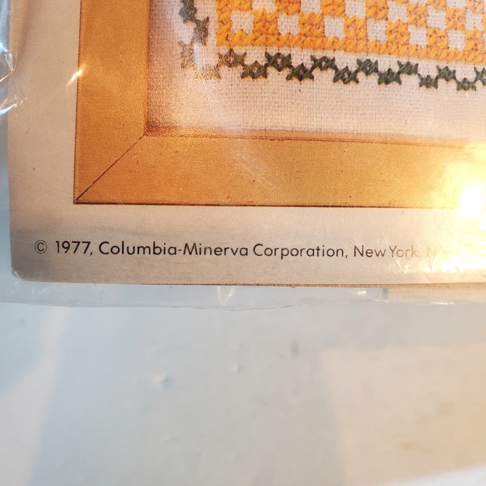 Vintage 1977 Columbia Minerva Don't Rush Me Sara Gutierrez Cross Stitch Kit HB21 - Thumbnail 5