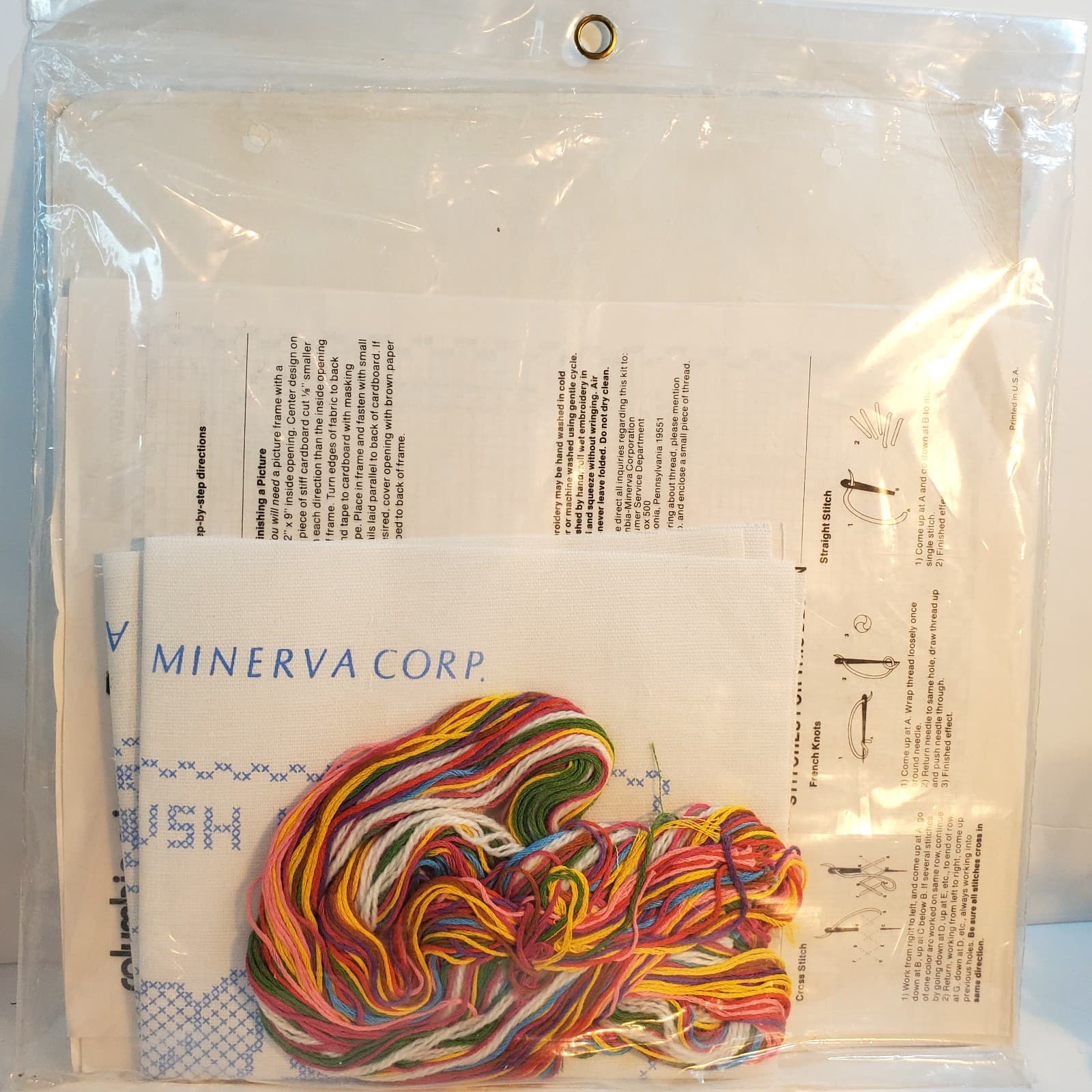 Vintage 1977 Columbia Minerva Don't Rush Me Sara Gutierrez Cross Stitch Kit HB21 - Thumbnail 6