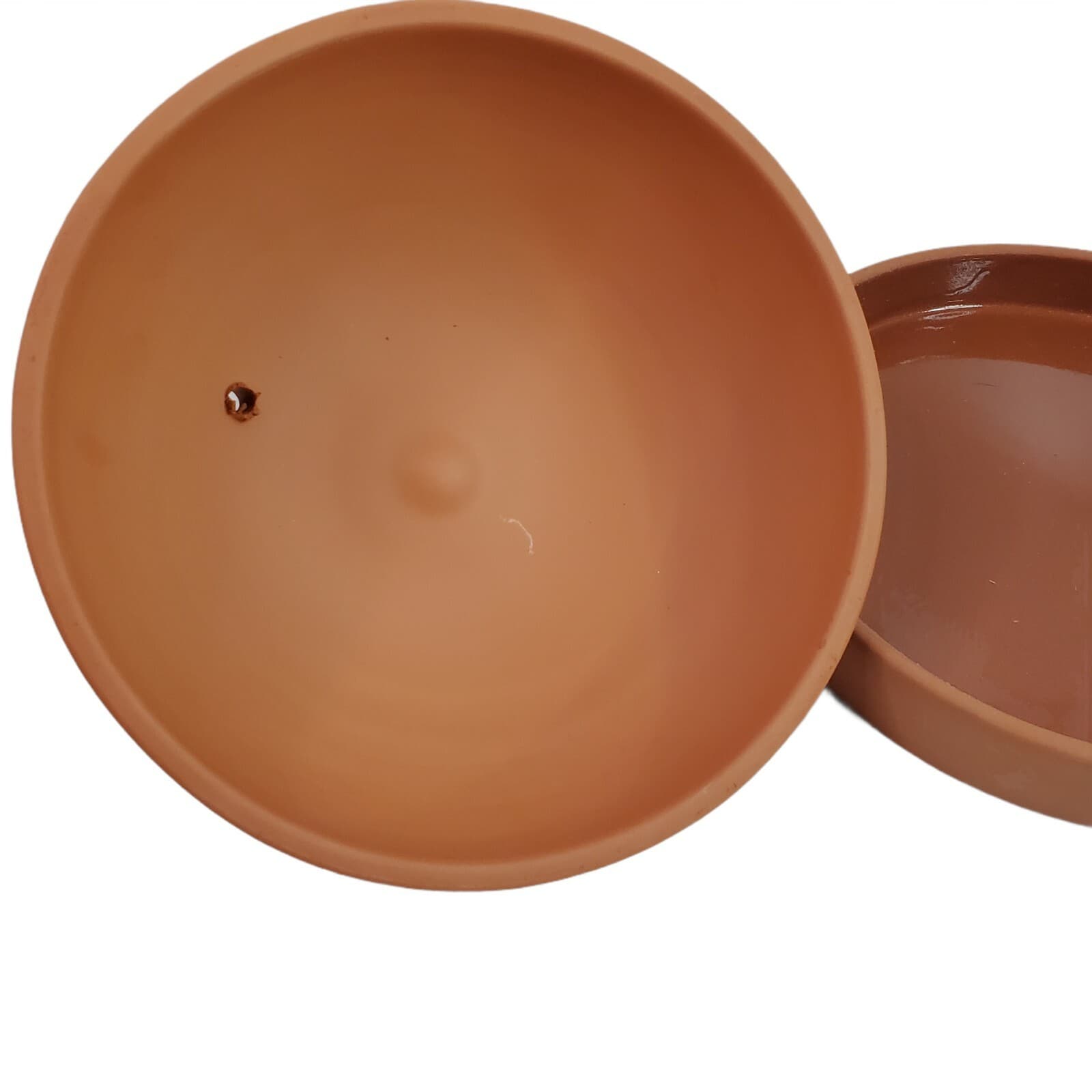 Retro Himark Deluxe Garlic Terra Cotta Clay Oven Roaster Made in Portugal 8" - Thumbnail 5