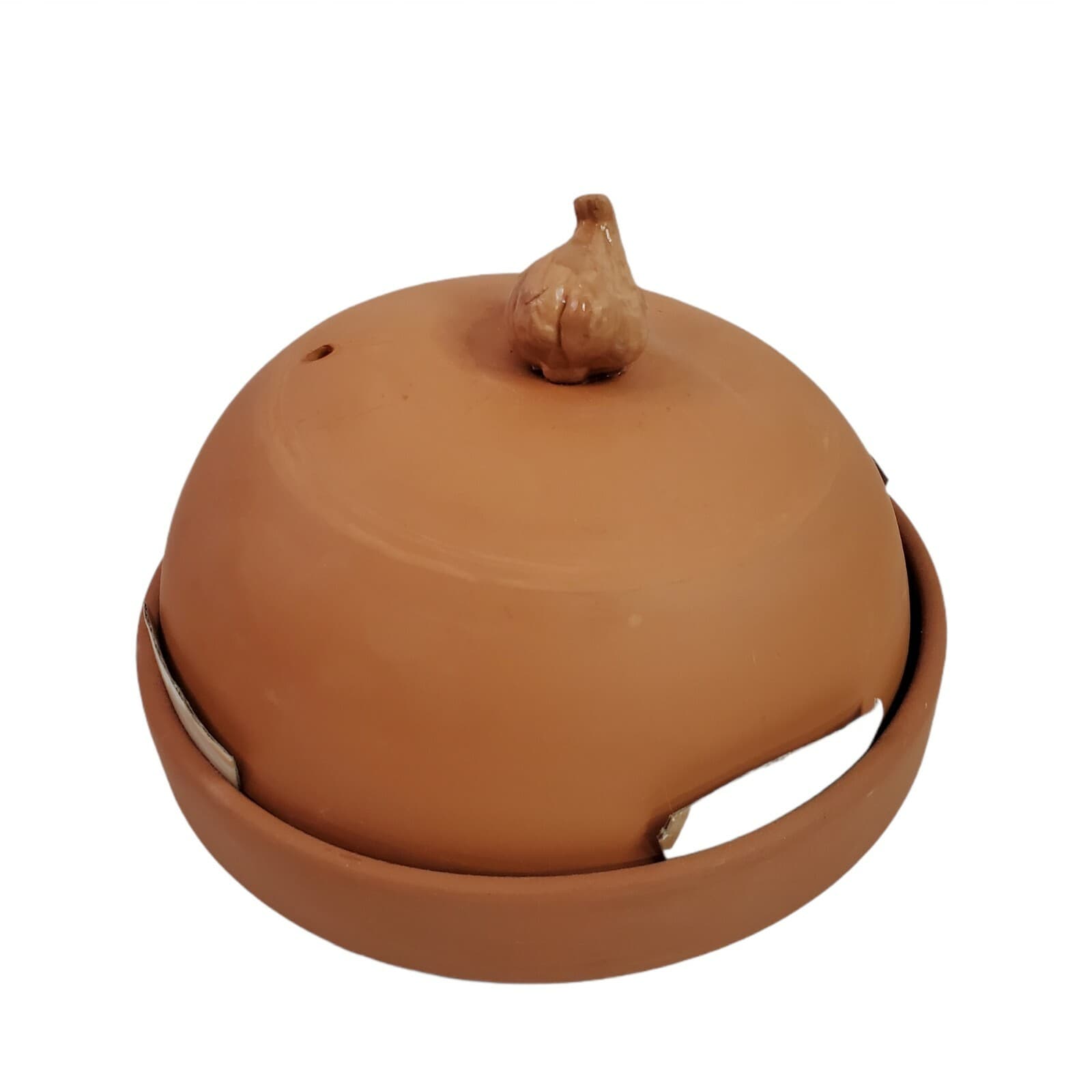 Retro Himark Deluxe Garlic Terra Cotta Clay Oven Roaster Made in Portugal 8" - Thumbnail 4